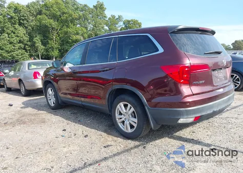 2016 Honda Pilot Lx z USA, uszkodzony, nr VIN 5FNYF5H11GB026159